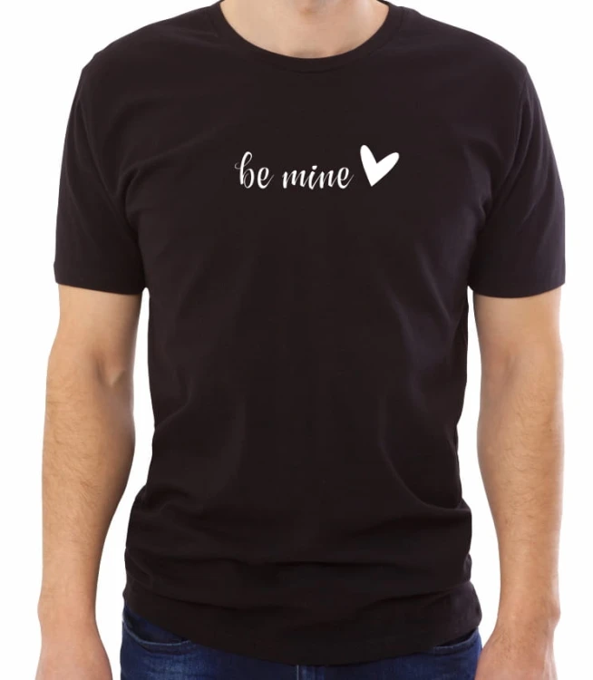 Czarna męska koszulka be mine