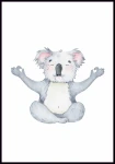 Plakat Medytujący koala