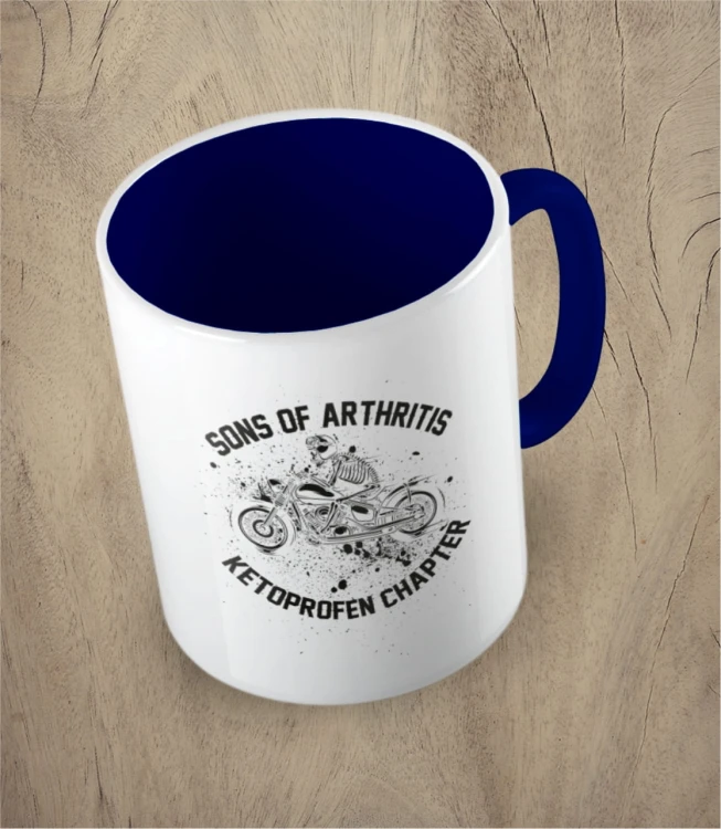 Granatowy kubek sons of arthritis ketoprofen chapter