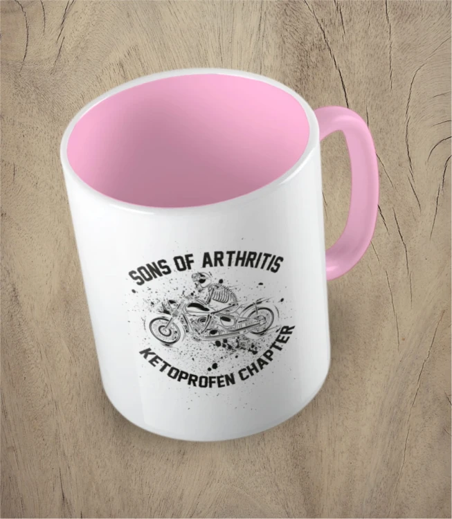 Różowy kubek sons of arthritis ketoprofen chapter