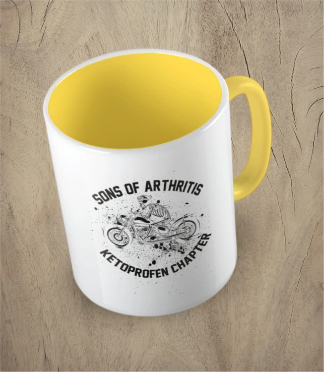 Żółty kubek sons of arthritis ketoprofen chapter