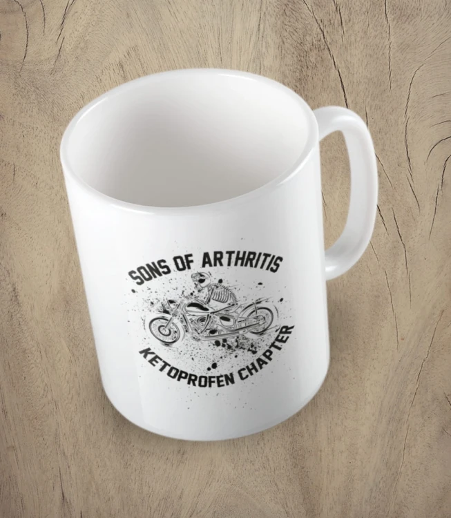 Biały kubek sons of arthritis ketoprofen chapter