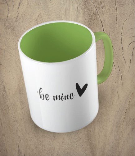 Jasnozielony kubek be mine