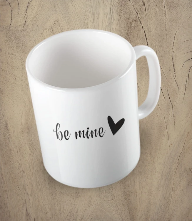 Biały kubek be mine