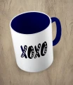 Granatowy kubek xoxo 01