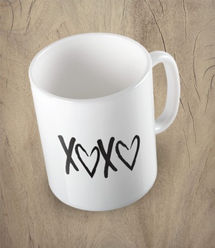 Biały kubek xoxo 03