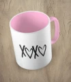 Różowy kubek xoxo 03
