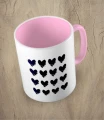 Różowy kubek hearts 01