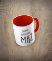 Kubek "mąż" - czerwony