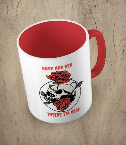 Czerwony kubek rose are red