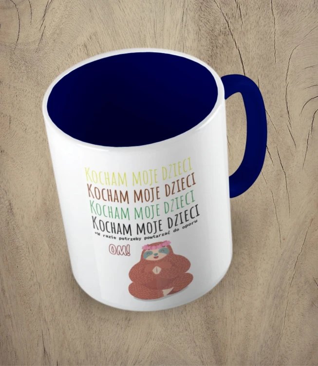 Granatowy kubek kocham moje dzieci