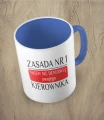 Niebieski kubek zasada nr 1 nigdy nie denerwuj kierownika