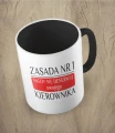 Czarny kubek zasada nr 1 nigdy nie denerwuj kierownika