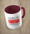 Bordowy kubek zasada nr 1 nigdy nie denerwuj kierownika