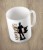 Biały kubek art coffee