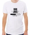 Biała męska koszulka dad joke loading