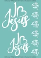 Białe tatuaże tymczasowe I love Jesus