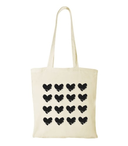 Torba bawełniana hearts