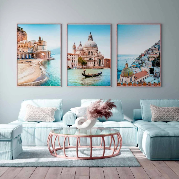 Plakat poranek w Amalfi - wizualizacja