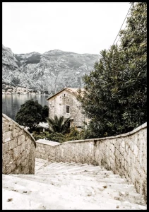 Plakat panorama zatoki w kotor