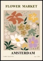 Plakat flower market amsterdam