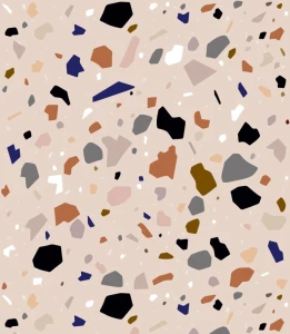 Próbka tapety beige terrazzo