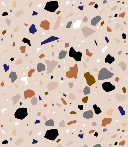 Próbka tapety beige terrazzo