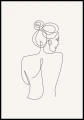 Plakat plecy kobiety