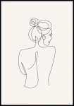 Plakat plecy kobiety