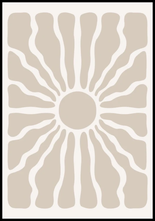 Plakat sunburst