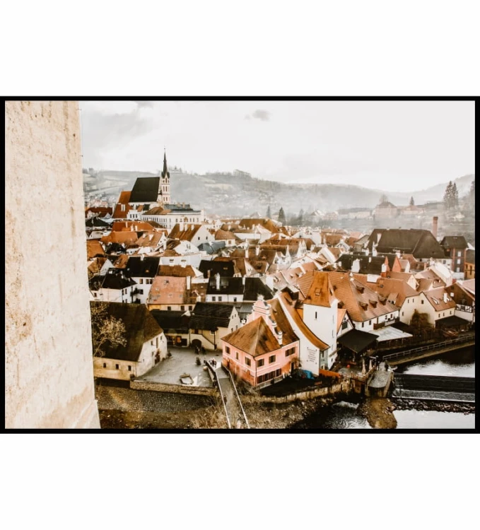 Plakat podróż do Czech