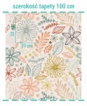 Wielkość wzoru na tapecie kwiaty w stylu doodle