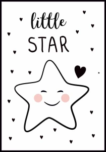 Plakat Little star - Mała gwiazdka