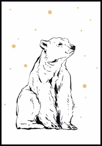 Plakat Niedźwiedź polarny 