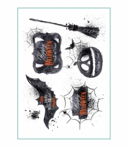 Tatuaże tymczasowe vintage halloween 01