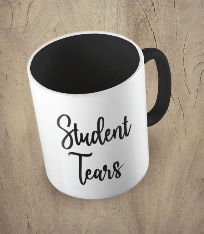 czarny kubek student tears