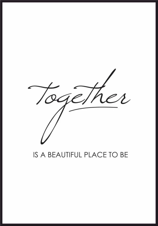 Plakat together - z białą ramką dookoła