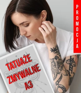 • Tatuaże zmywalne A3 z własnym wzorem •