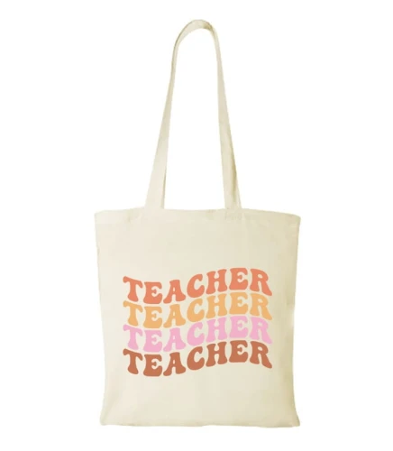 Torba bawełniana teacher teacher teacher