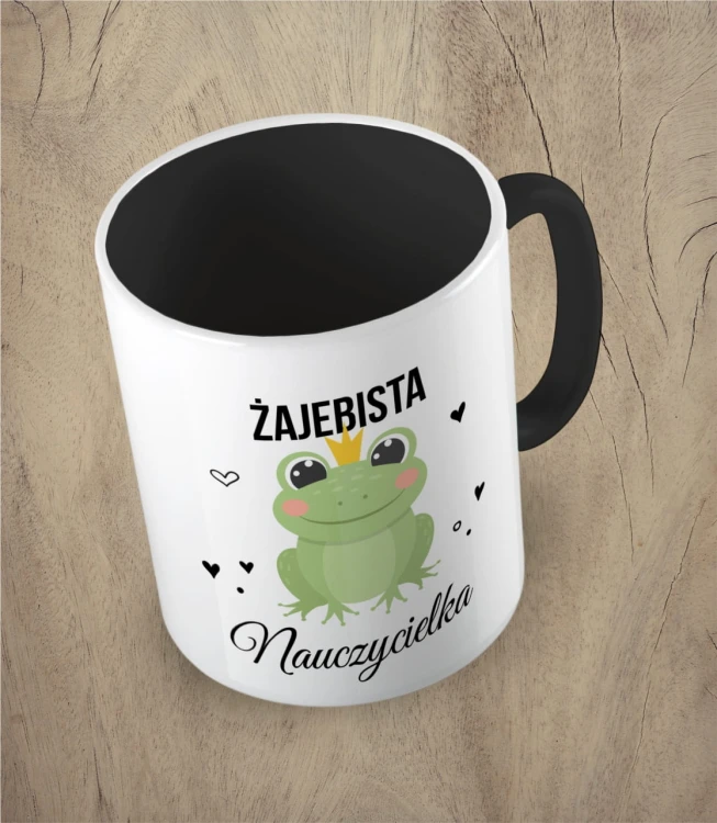 Kubek żajebista nauczycielka czarny