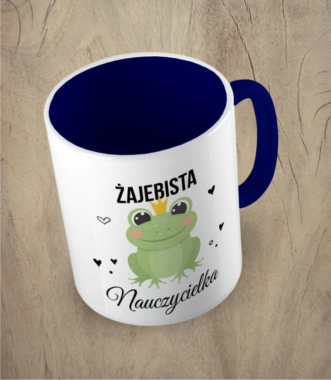 Kubek żajebista nauczycielka granatowy