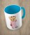 Niebieski kubek bear girl doll