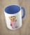 Niebieski kubek bear girl doll
