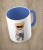 Niebieski kubek bear doll working
