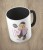 Czarny kubek bear doll girl
