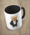 Czarny kubek bear doll sport