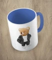 Niebieski kubek bear doll sport