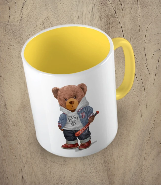 Żółty kubek bear doll