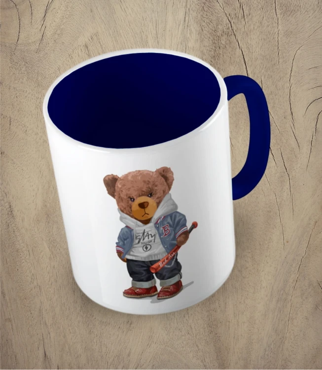 Granatowy kubek bear doll