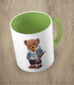 Jasnozielony kubek bear doll